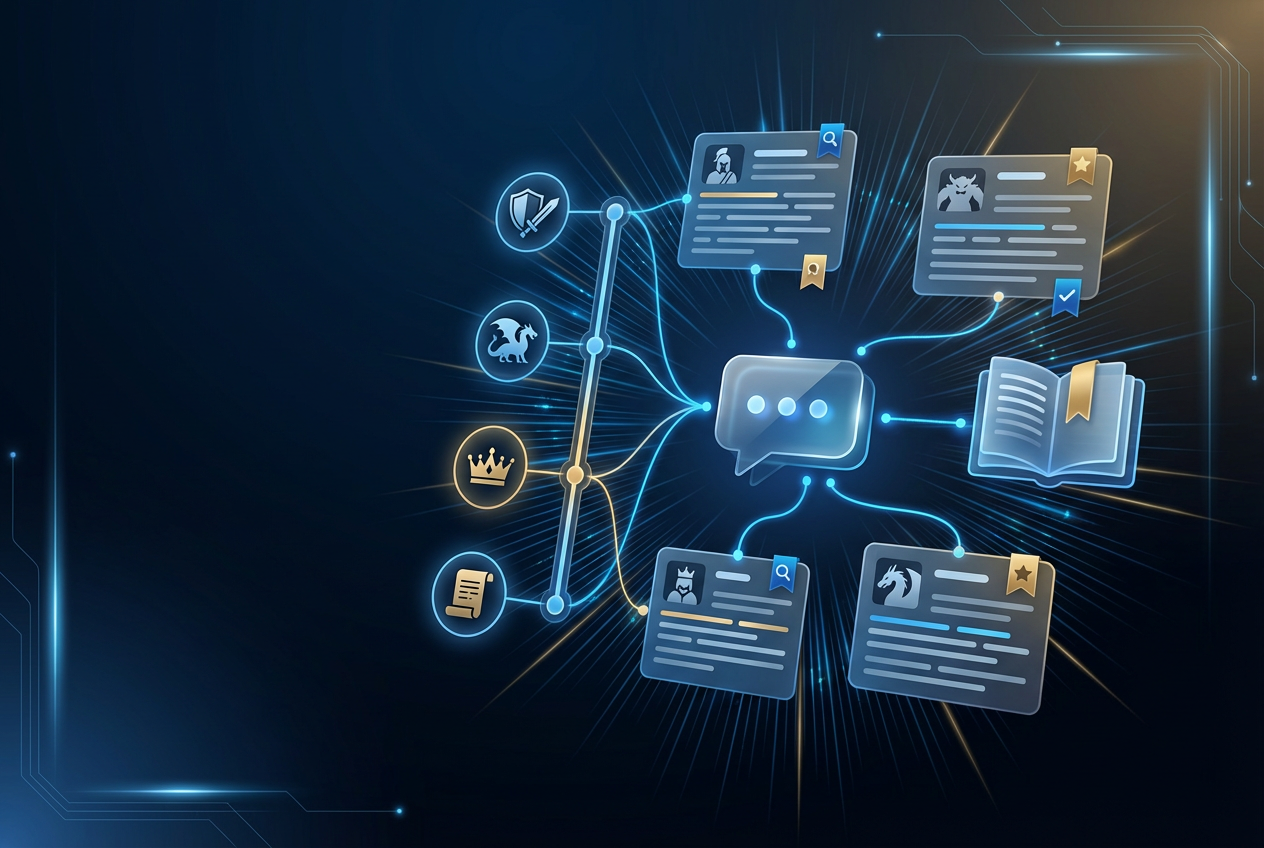 High school student studying Beowulf with structured study materials, including a plot checklist, essay outline, and theme notes